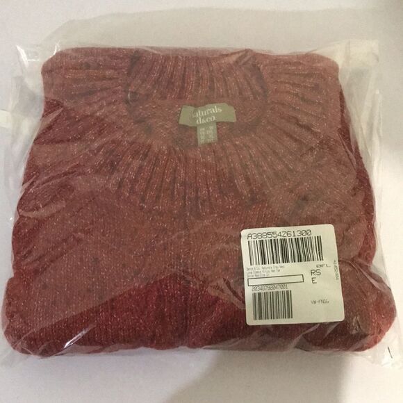 Denim & Co. Naturals Crew Neck Long Sleeve Hi-Low Hem Top - Picture 3 of 4